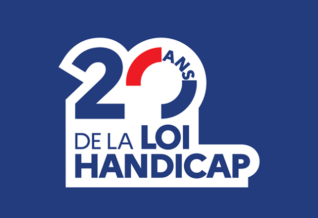 Logo 20 ans de la loi handicap