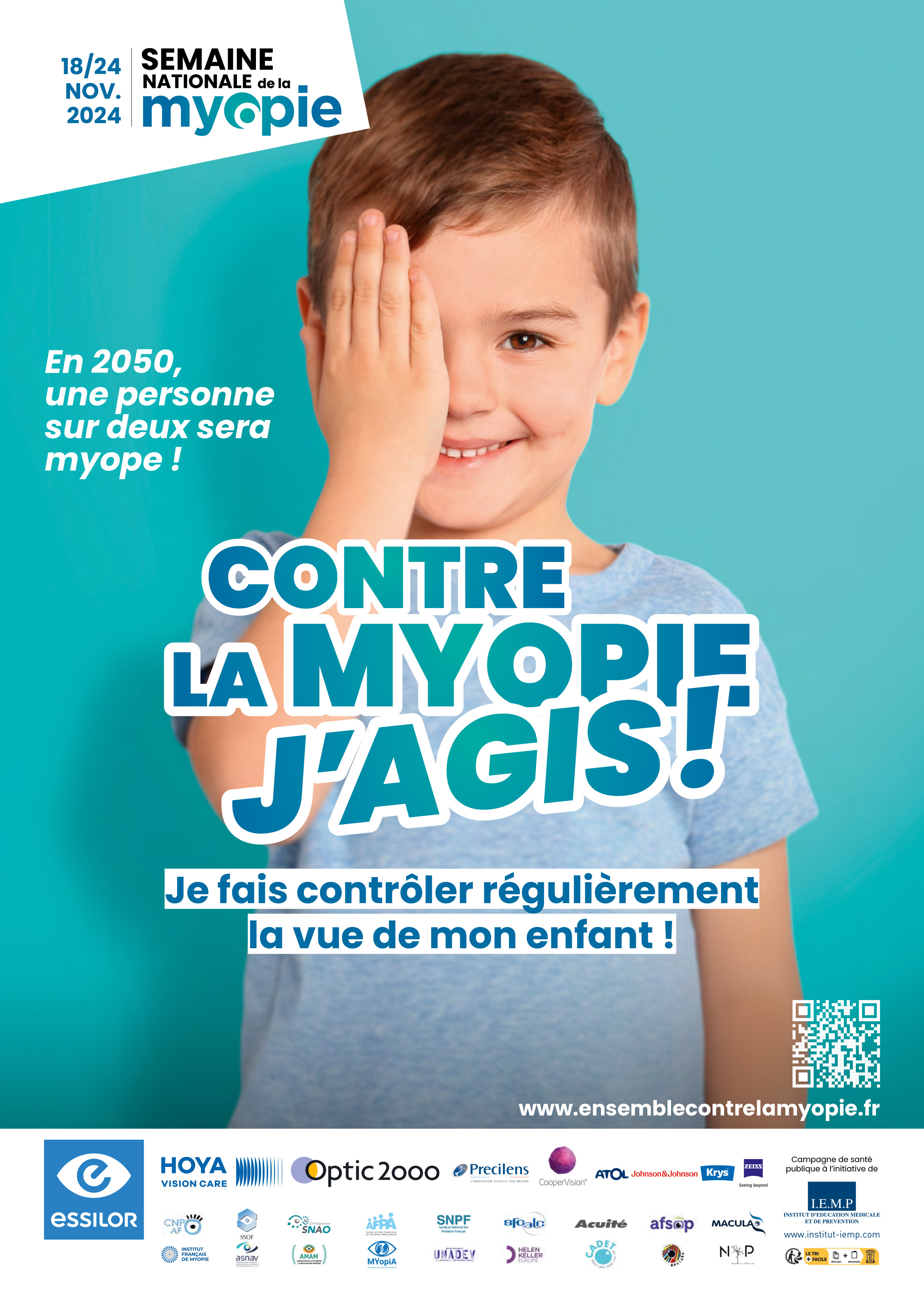 Affiche je fais contrôler la vue de mon enfant